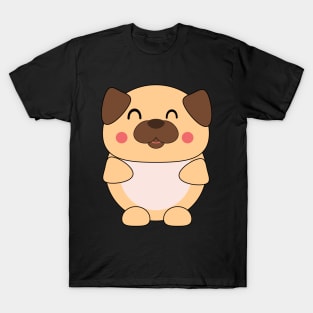 Kawaii Cute Baby Pug T-Shirt